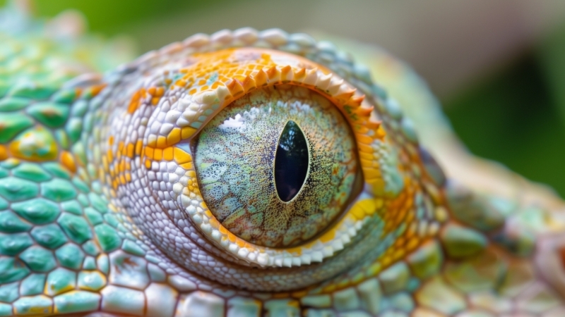 nocturnal lizard eye adaptation and low-light vision