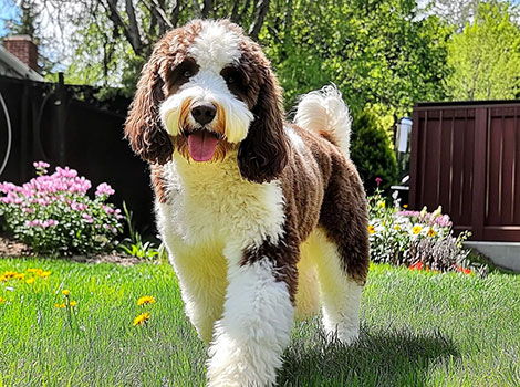 saint berdoodle and large dog breed
