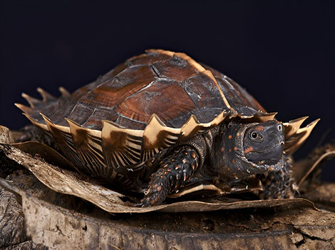spiny hill turtle and southeast asian reptile
