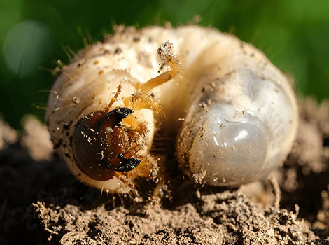 Witchetty Grub on tree root with pale white body