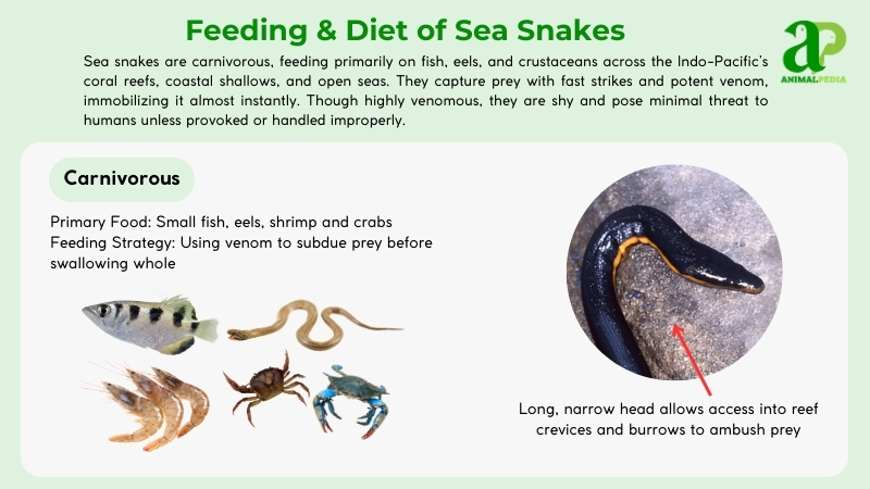 Feeding and diet of Sea snake