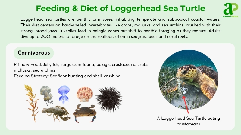 Feeding and diet of Loggerhead Sea Turtle