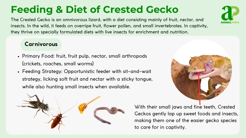 Crested Geckos Diet and Feeding