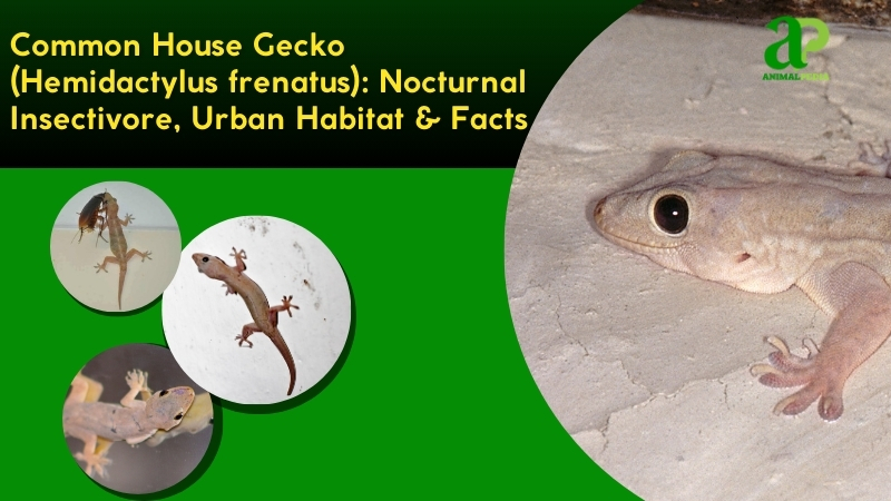 House Gecko (Hemidactylus frenatus) | Nocturnal Insectivore, Urban Habitat & Facts