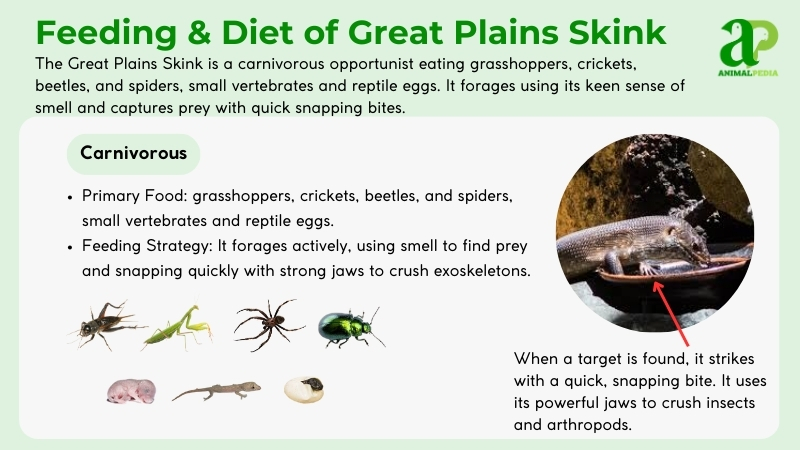 diet and feeding great plains skink
