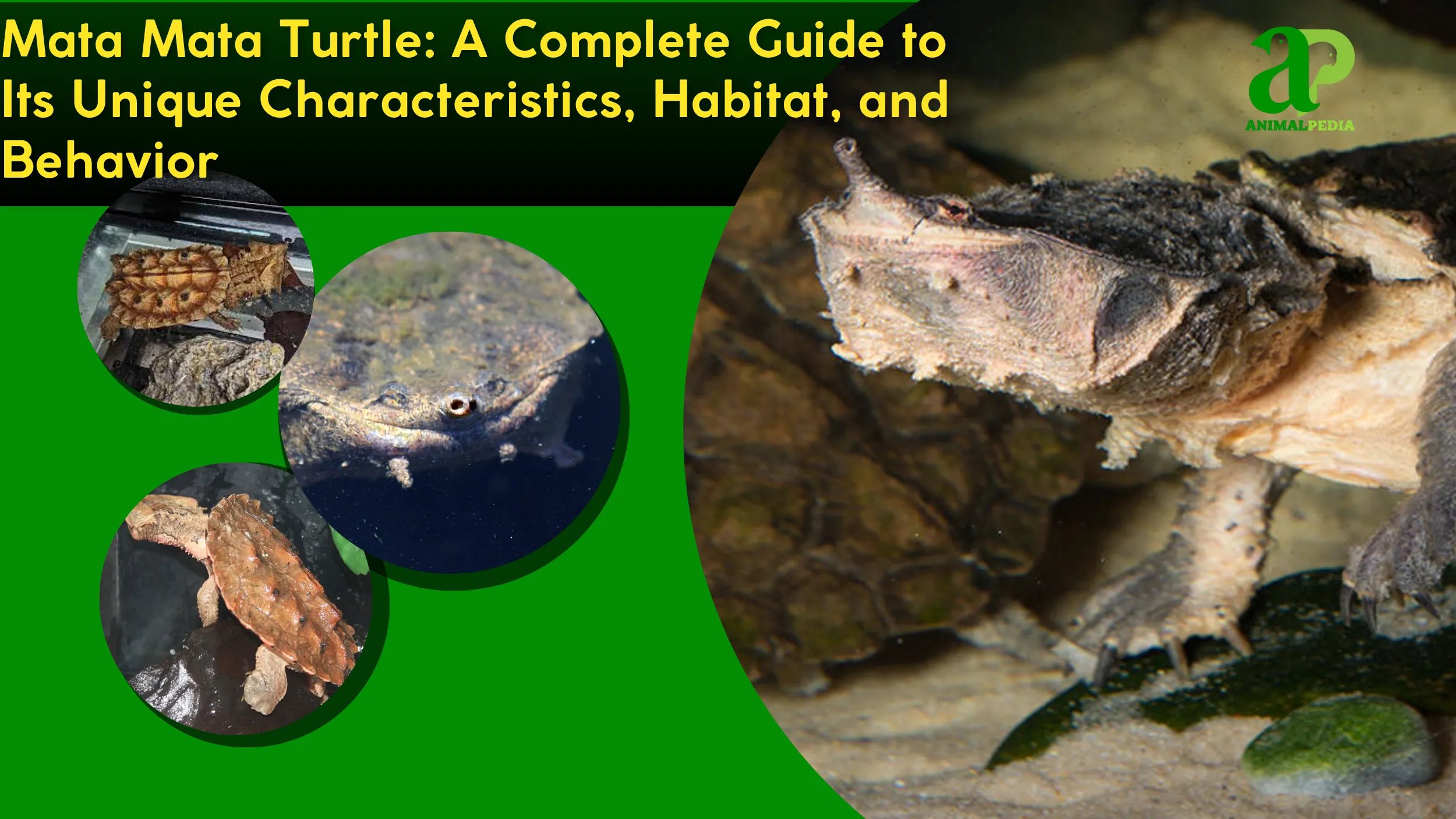 Mata Mata Turtle: Characteristics, Habitat, Behavior & Reproduction of Chelus fimbriata