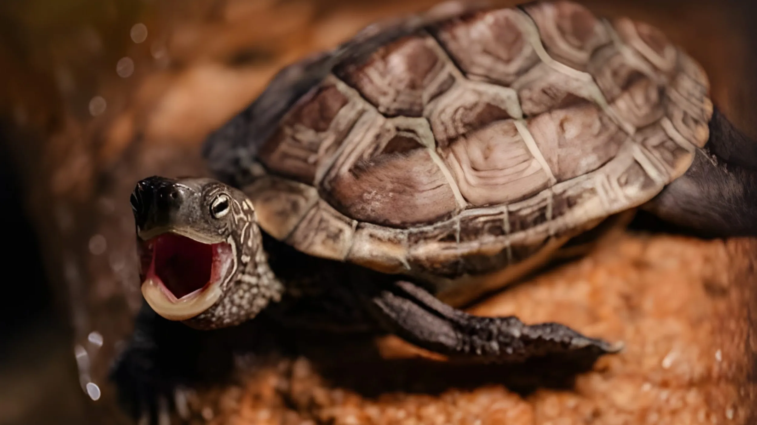 Musk turtles occasionally produce low clicking sounds during social interactions.